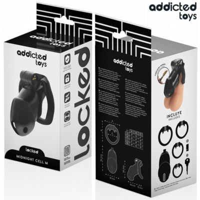 ADDICTED TOYS LOCKED - GAIOLA PENIANA MINDNIGHT CELL, TAMANHO M 12 Addicted toys locked - gaiola peniana mindnight cell, tamanho m addicted toys locked caliente. Pt