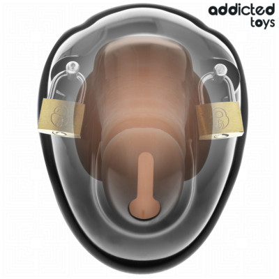 Addicted toys locked - gaiola de contenção sem chave para pênis 11,5 cm addicted toys locked caliente. Pt