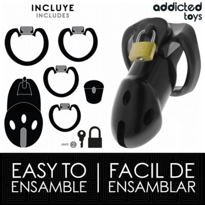 Addicted toys locked - gaiola de pênis den inquebrável 9,8 cm addicted toys locked caliente. Pt