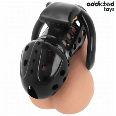 Addicted toys locked - gaiola de pênis oco com corrente 10,5 cm addicted toys locked caliente. Pt