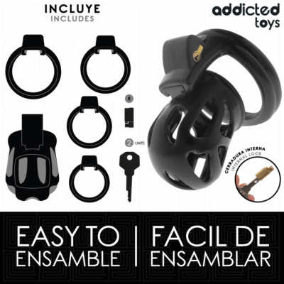 Addicted toys locked - gaiola para pênis silent keep 7,5 cm addicted toys locked caliente. Pt
