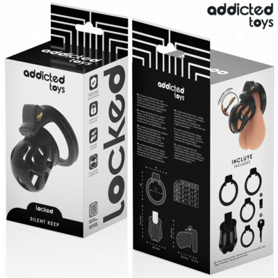 Addicted toys locked - gaiola para pênis silent keep 7,5 cm addicted toys locked caliente. Pt