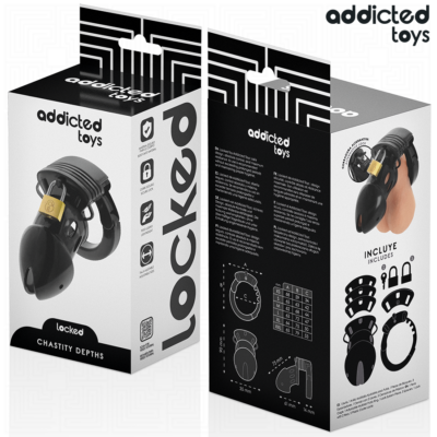 Addicted toys locked - gaiola para pênis chastity dephhs 7,5 cm addicted toys locked caliente. Pt