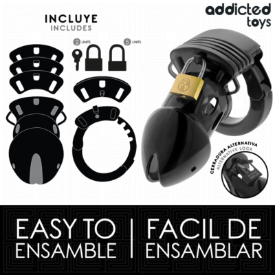 Addicted toys locked - gaiola para pênis chastity dephhs 7,5 cm addicted toys locked caliente. Pt