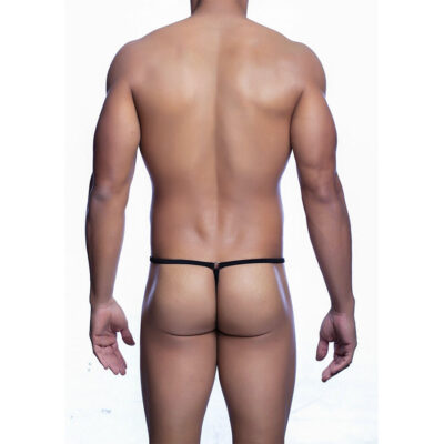 Mob - tanga preta em formato de lágrimas tamanho l/xl mob caliente. Pt