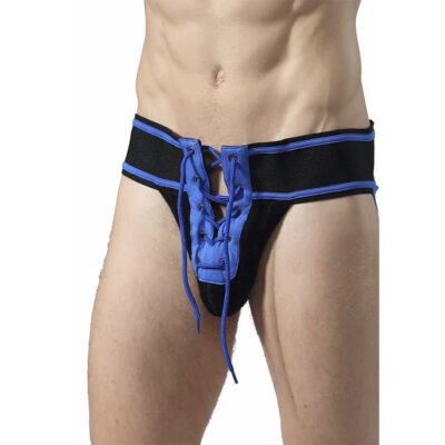 MOB - FETISH JOCKSTRAP FUTEBOL AZUL TAMANHO S