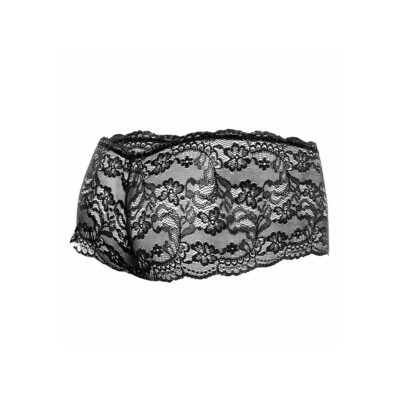Mob - boxer de renda preta tamanho p/m mob caliente. Pt