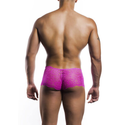 Mob - boxer de renda rosa tamanho p/m mob caliente. Pt