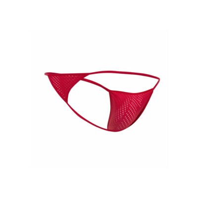 Mob - microfibra vermelha v-string tamanho p/m mob caliente. Pt