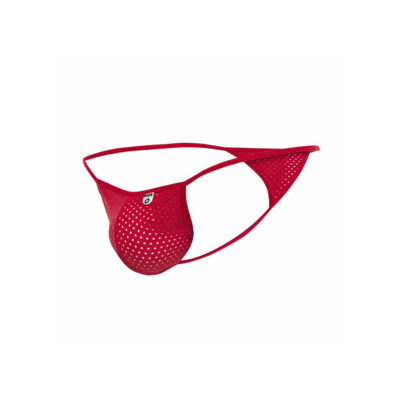 Mob - microfibra vermelha v-string tamanho p/m mob caliente. Pt
