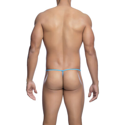 Mob - tanga transparente em formato t aqua tamanho l/xl mob caliente. Pt