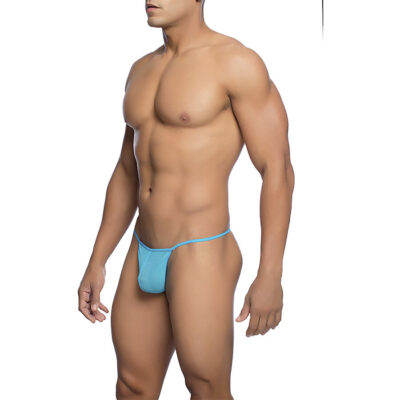 Alternative view of MOB - TANGA T-SHAPED TRANSPARENTE AQUA TAMANHO P/M