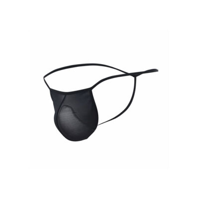 Mob - tanga t-shaped transparente preta tamanho p/m mob caliente. Pt