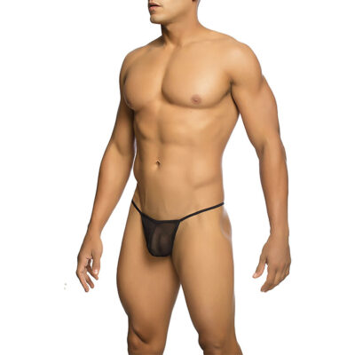 Alternative view of MOB - TANGA TRANSPARENTE EM FORMATO T PRETA TAMANHO L/XL