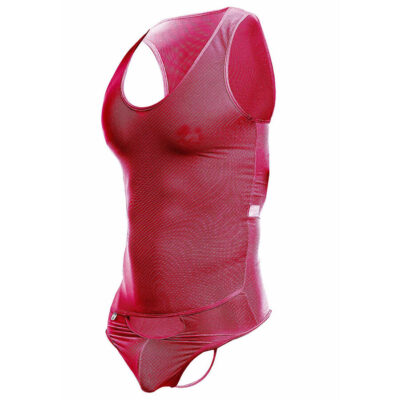 Mob - vermelho transparente bodysheer tamanho p/m mob caliente. Pt