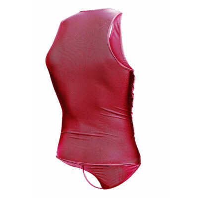 Mob - vermelho transparente bodysheer tamanho p/m mob caliente. Pt