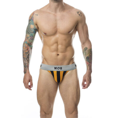 MOB - CALÇA CLASSIC JOCK STRIPE LARANJA TAMANHO M