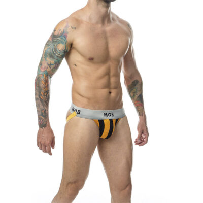 Mob - calça classic jock stripe laranja tamanho xxl mob caliente. Pt