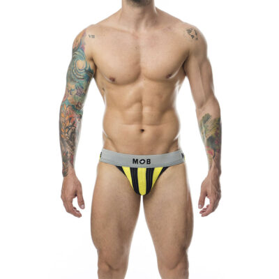 MOB - CALÇA CLASSIC JOCK STRIPE AMARELA TAMANHO M