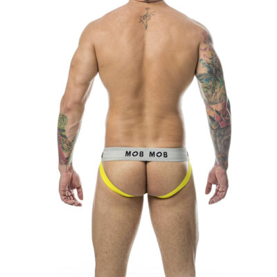 Mob - calça classic jock stripe amarela tamanho g mob caliente. Pt