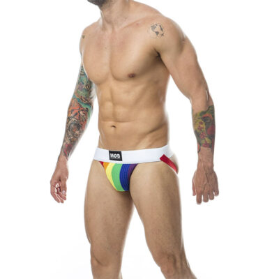Alternative view of MOB - CALÇA CLASSIC JOCK STRIPE RAINBOW TAMANHO P