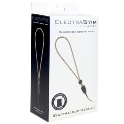 Electrastim - anel escrotal de metal ajustável electraloop electrastim caliente. Pt