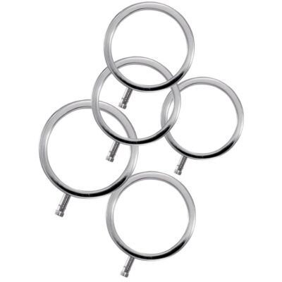 ELECTRASTIM - ANÉIS DE METAL ELECTRARINGS PACOTE COM 5