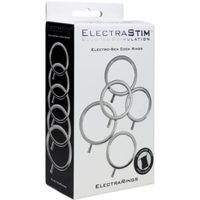 Electrastim - anéis de metal electrarings pacote com 5 electrastim caliente. Pt