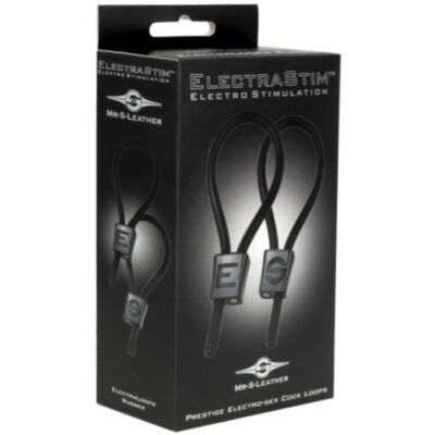 Electrastim - anéis penianos ajustáveis prestige electra loops pretos electrastim caliente. Pt