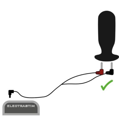 Electrastim - cabos estimuladores de 90 graus electrastim caliente. Pt