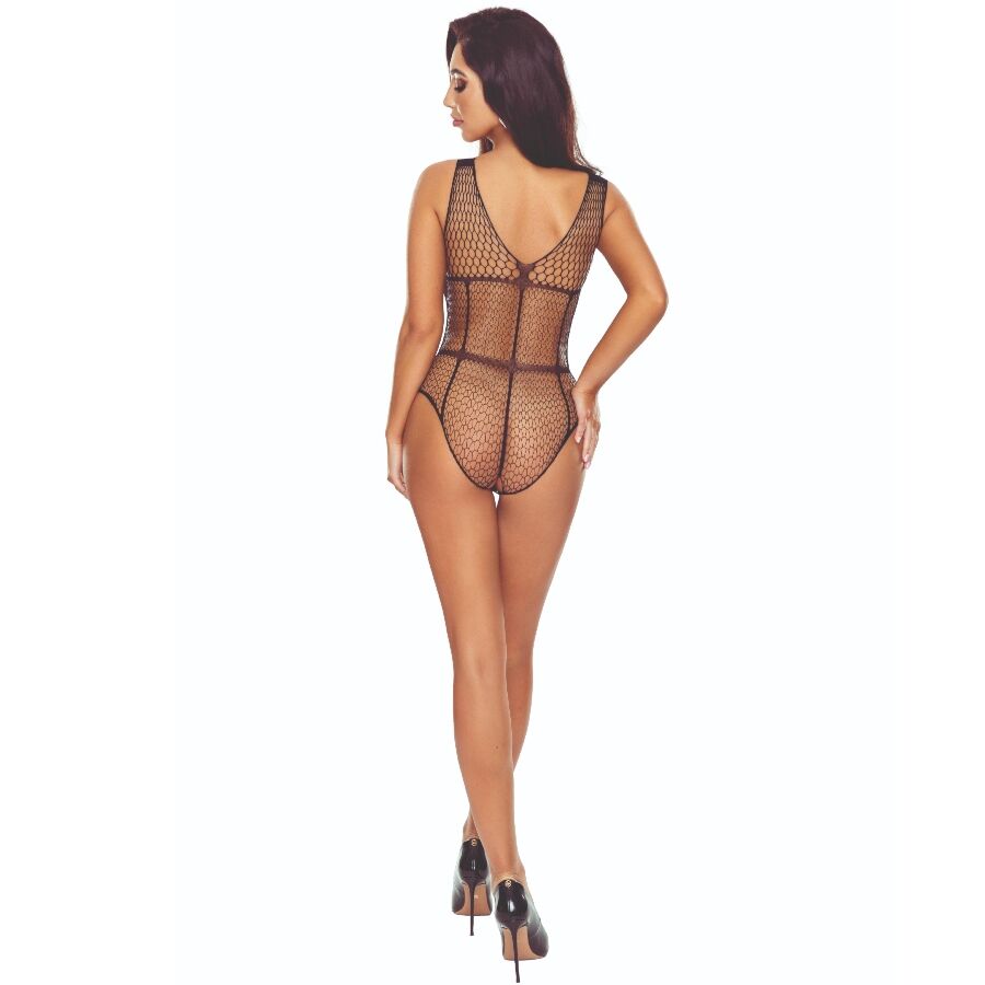 PASSION - BS114 BLACK GRID BODYSTOCKING 2 Passion - bs114 black grid bodystocking - image 2