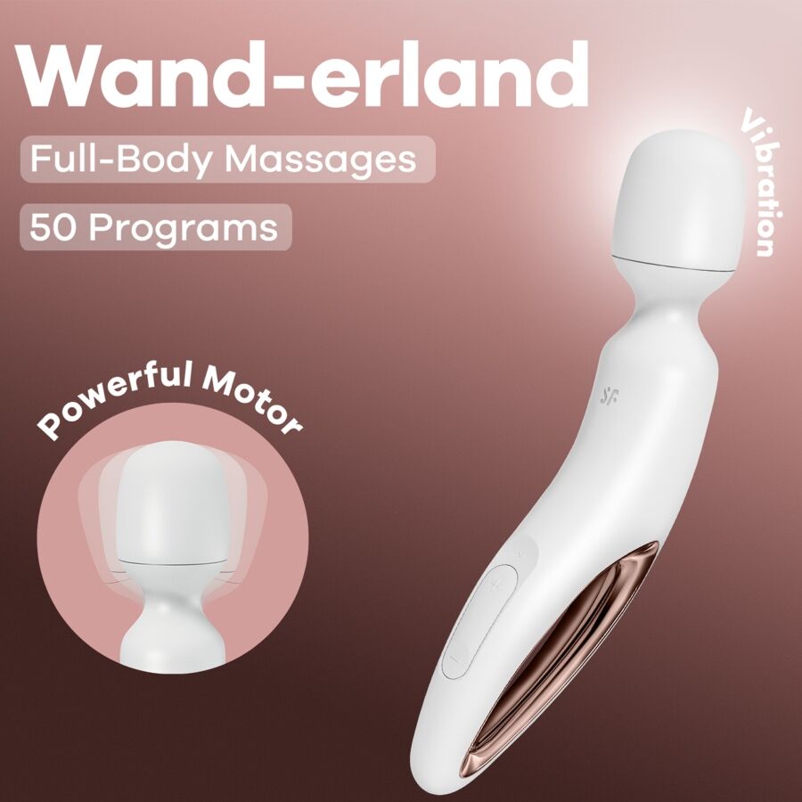 SATISFYER - WAND ERLAND MASSAGEADOR VIBRATÓRIO BRANCO 6 Satisfyer - wand erland massageador vibratório branco - image 6