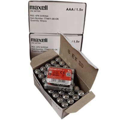 Alternative view of MAXELL - PILHA SALINA MANGANESO AAA R03 RETRÁTIL*4