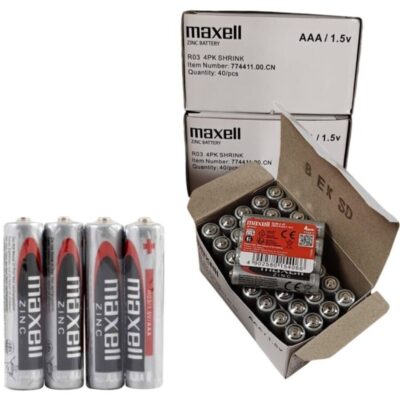 Maxell - pilha salina manganeso aaa r03 retrátil*4 maxell caliente. Pt