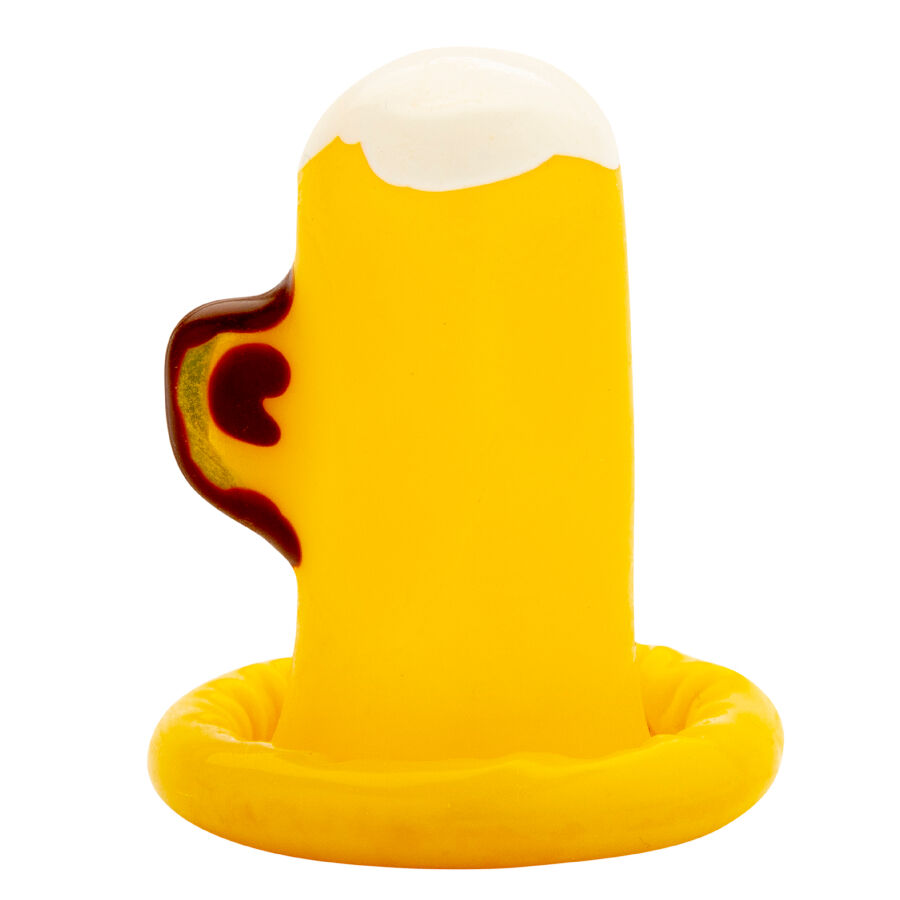 CONDOMERIE - PRESERVATIVOS NOVIDADES PINTADOS À MÃO COPO DE CERVEJA 4 Condomerie - preservativos novidades pintados à mão copo de cerveja - image 4