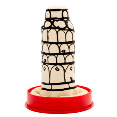 Alternative view of CONDOMERIE - PRESERVATIVOS NOVIDADES PINTADOS À MÃO TORRE DE PISA