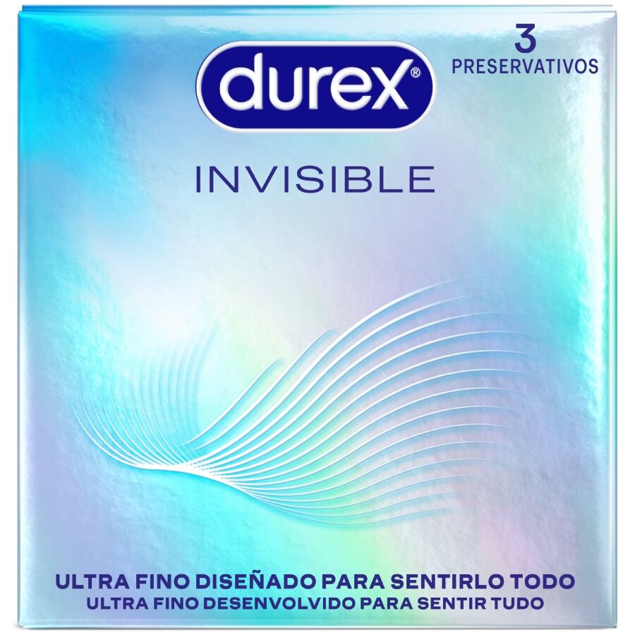 DUREX - PRESERVATIVOS ULTRA FINOS INVISÍVEIS 3 UNIDADES 1 Durex - preservativos ultra finos invisíveis 3 unidades