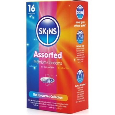 Alternative view of SKINS - PACOTE COM 16 PRESERVATIVOS PREMIUM VARIADOS