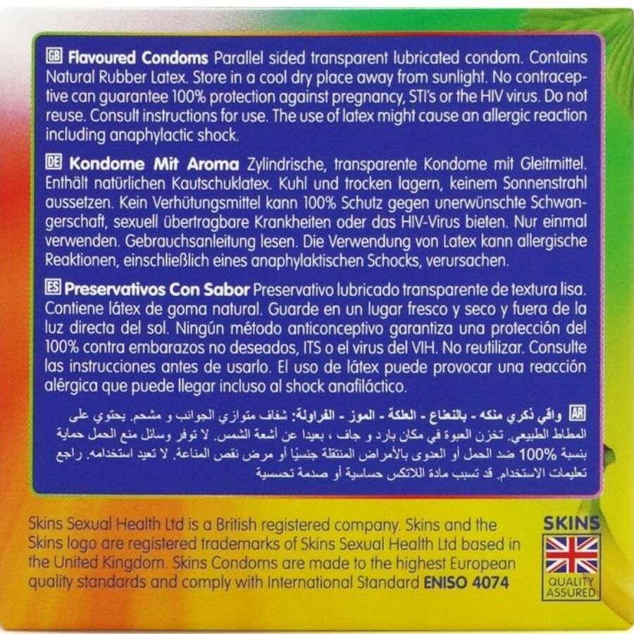 SKINS - PRESERVATIVOS PREMIUM MULTI SABORES PACOTE 4 4 Skins - preservativos premium multi sabores pacote 4 - image 4