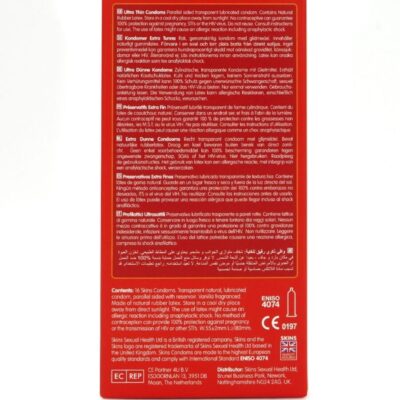 Skins - preservativos ultra finos premium pacote com 16 skins caliente. Pt
