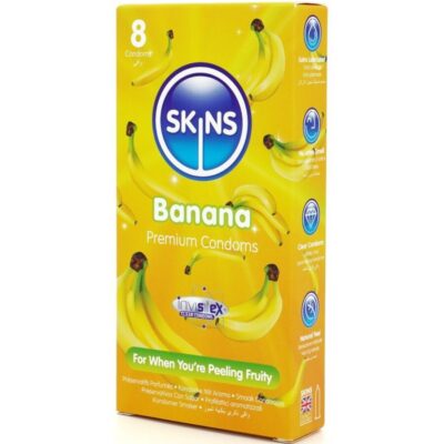 Alternative view of SKINS - PRESERVATIVOS BANANA PREMIUM PACOTE COM 8