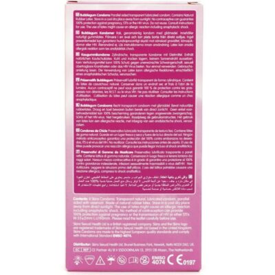 Skins - preservativos bubblegum premium pacote 8 skins caliente. Pt