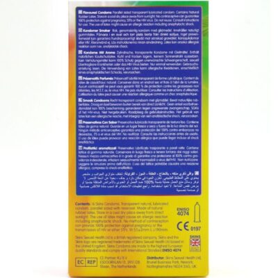 Skins - preservativos premium multi sabores pacote com 16 skins caliente. Pt