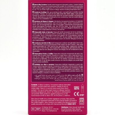Skins - dots & ribs premium preservativos pacote com 16 skins caliente. Pt