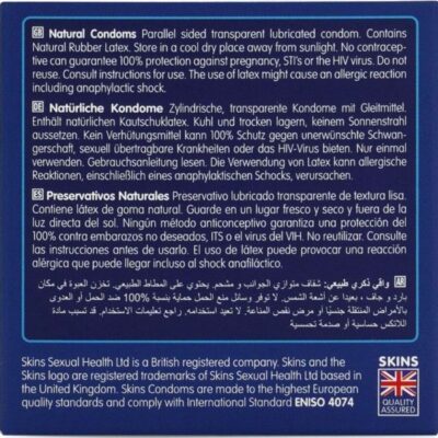 Skins - preservativos naturais premium pacote 4 skins caliente. Pt