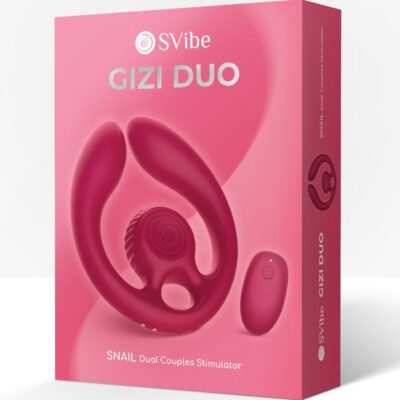 Snail vibe - gizi duo estimulador de casais com controle remoto burgundy snail vibe caliente. Pt