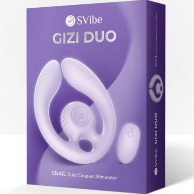 Snail vibe - gizi duo estimulador de casais com controle remoto lilacs snail vibe caliente. Pt