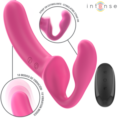 Alternative view of INTENSE - AMY VIBRADOR DUPLO 20 CM ROSA CONTROLE REMOTO
