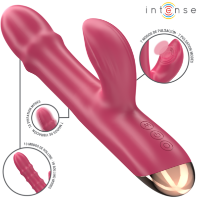 Alternative view of INTENSE - CHLOE VIBRADOR MULTIFUNCIONAL 3 EM 1 VERMELHO