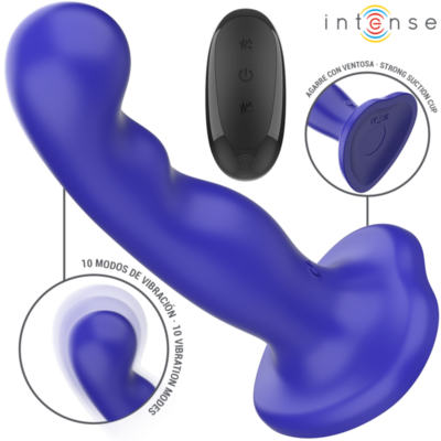 Alternative view of INTENSE - VIBRADOR SHORTY COM VENTOSA AZUL CONTROLE REMOTO